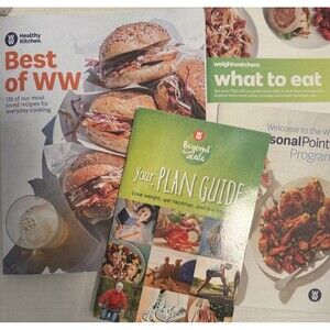 Weight Watchers Lot 4 Healthy Kitchen Best of WW Cookbook What To Eat Plan Guide